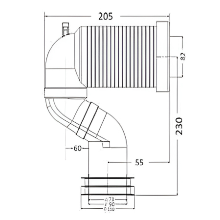 Leziter Suport S pentru toalete verticale și monobloc [1]