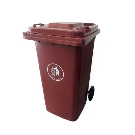 Coș gunoi - Leziter Container deșeuri 240L maro