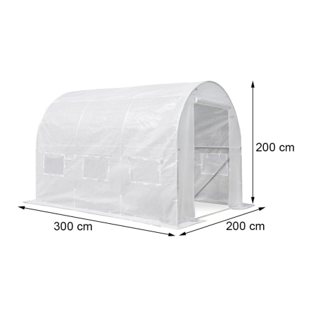 Leziter Cort din folie 200x200x300 cm, cadru din folie [1]