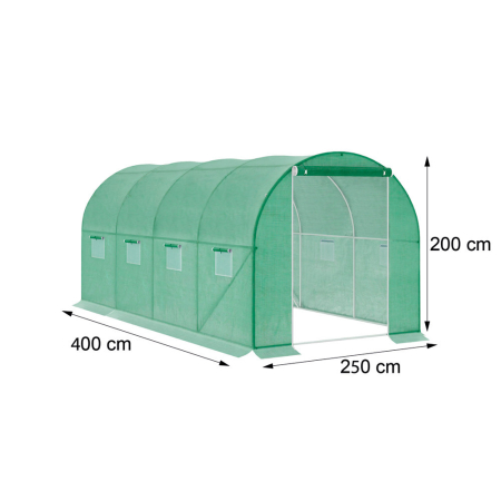 Leziter Cort din folie 200x250x400 cm, cadru din folie [1]