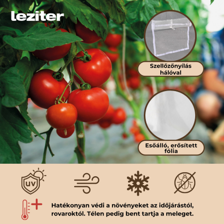 Leziter Cort din folie 200x250x400 cm cu cadru din folie ranforsată [4]