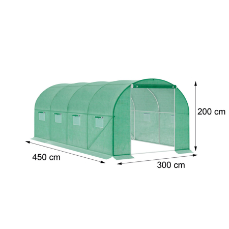 Leziter Cort din folie 200x300x450 cm cu cadru din folie ranforsată [1]