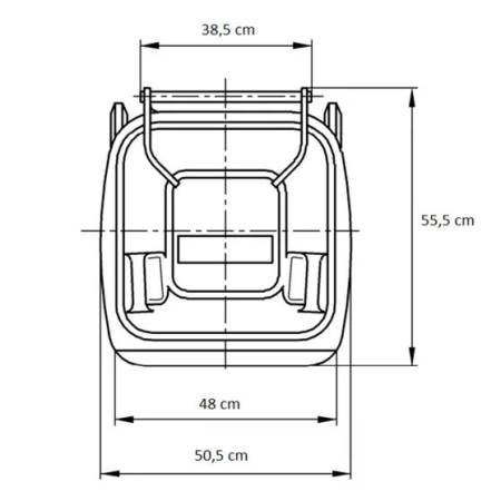 Leziter Container deșeuri 120L negru [2]