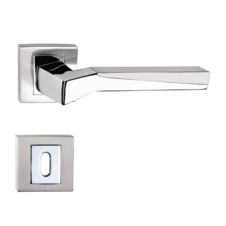 Produse temporar indisponibile - Leziter Crom satin nichel buton pătrat BB mâner