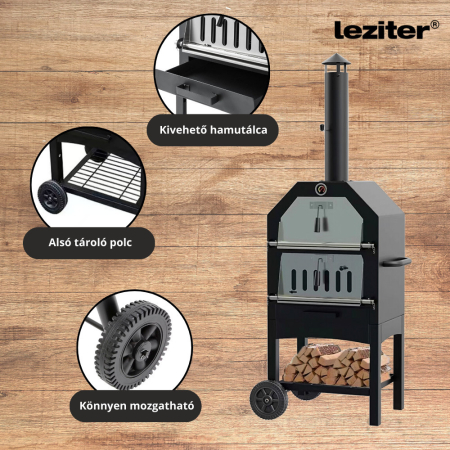 Leziter Cuptor mobil Fornello cuptor pizza [4]