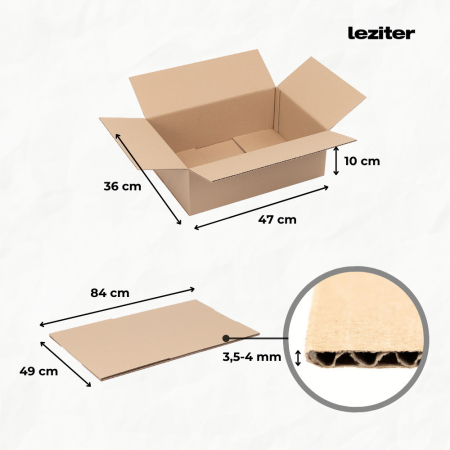 Leziter Cutie automată de colete M 47x31x16 cm [1]