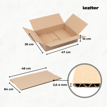 Leziter Cutie automată de colete S 47x36x10 cm [1]