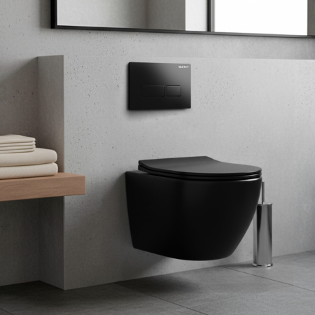 Leziter Delano fali rimless WC soft-close ülőkével [1]