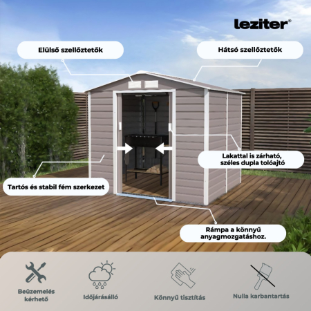 Leziter Depozit pentru unelte de grădină Arizona 213x195 cm [2]