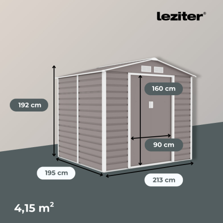 Leziter Depozit pentru unelte de grădină Arizona 213x195 cm [1]