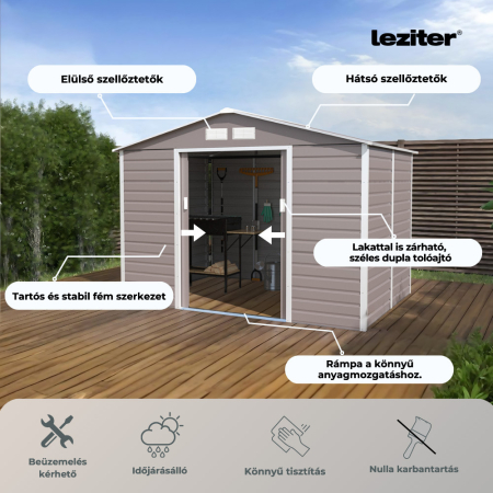 Leziter Depozit pentru unelte de grădină Kansas 277x195 cm [2]