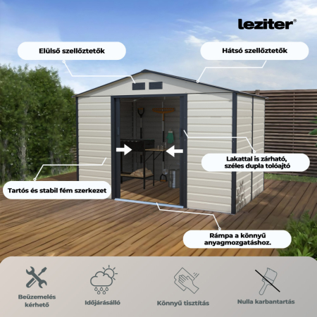 Leziter Depozit pentru unelte de grădină Kansas 277x195 cm [2]
