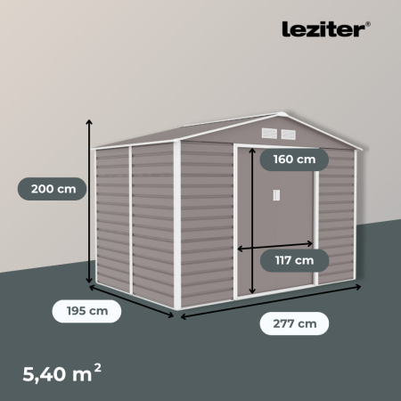 Leziter Depozit pentru unelte de grădină Kansas 277x195 cm [1]