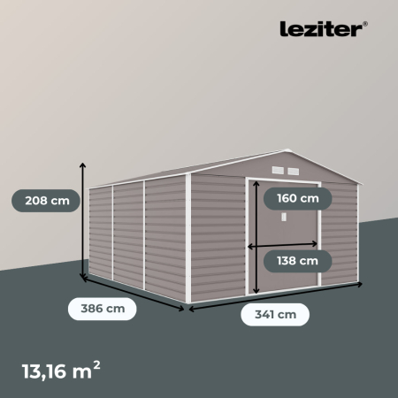 Leziter Depozit pentru unelte de grădină Oklahoma 341x386 cm [1]