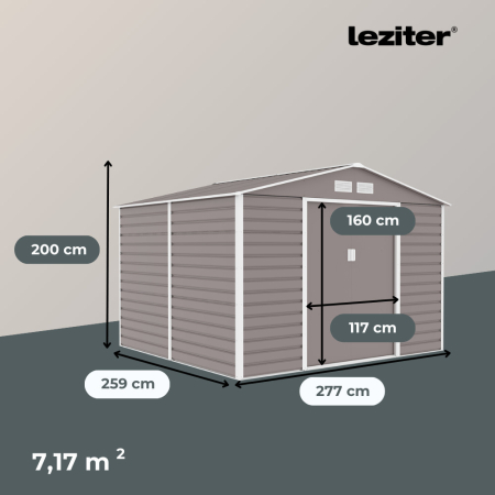 Leziter Depozit pentru unelte de grădină Oregon 277x259 cm [1]