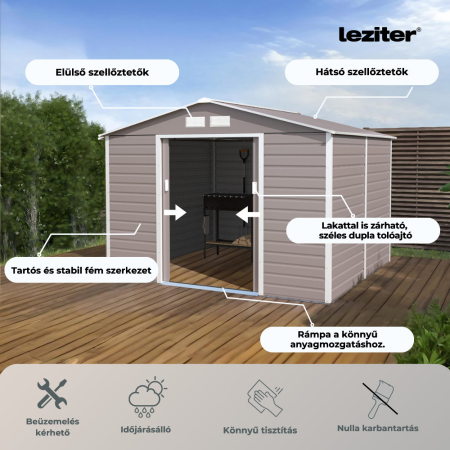 Leziter Depozit pentru unelte de grădină Utah 341x322 cm [2]