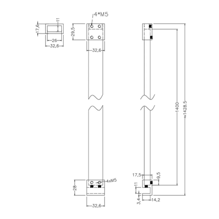 Leziter Distanțier de perete pentru duș [1]