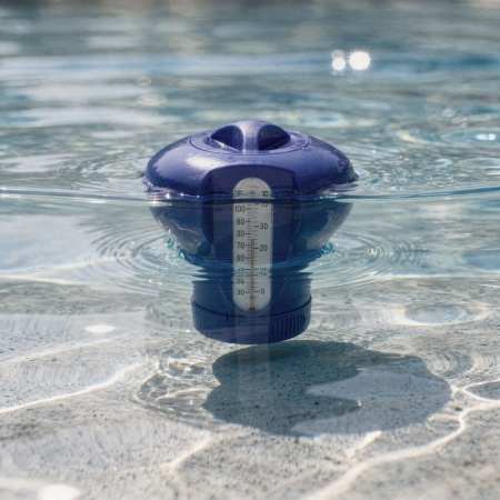 Leziter Distribuitor de lichid pentru piscine cu termometru pentru tablete de 200 g [1]