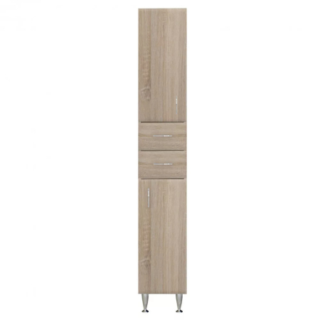 Produse temporar indisponibile - Leziter Dulap baie Bianca Plus 30 cu 2 usi, 2 sertare, stejar sonoma, stanga