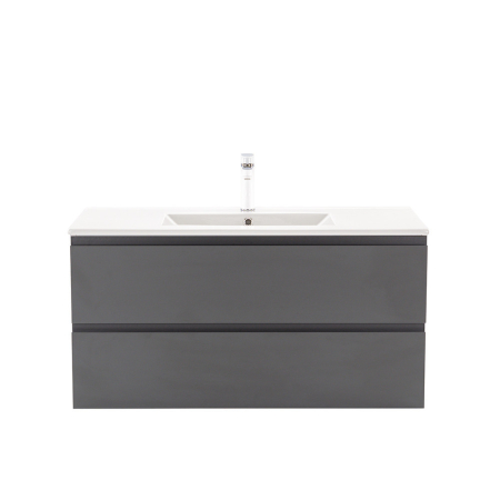 Leziter Dulap de bază Vario Pull 100 cu chiuvetă alb-antracit [3]