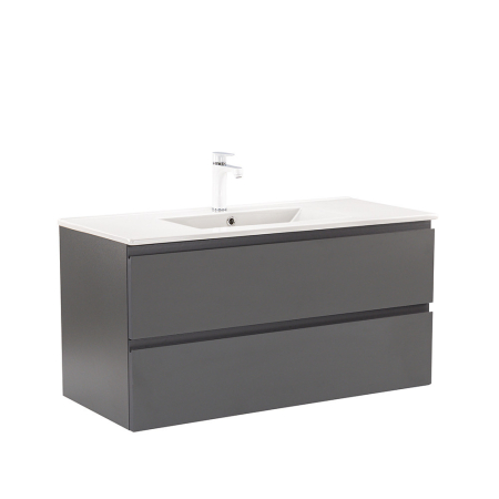 Outlet - Leziter Dulap de bază Vario Pull 100 cu chiuvetă antracit-antracit