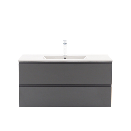 Leziter Dulap de bază Vario Pull 100 cu chiuvetă antracit-antracit [3]