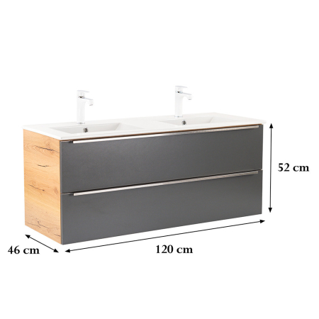 Leziter Dulap de bază Vario Trim 120 cu chiuvetă [2]