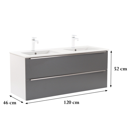 Leziter Dulap de bază Vario Trim 120 cu chiuvetă [2]