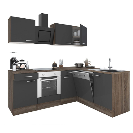 Leziter Dulap de bucătărie de colț Yorki 220 cu cuptor de jos [0]