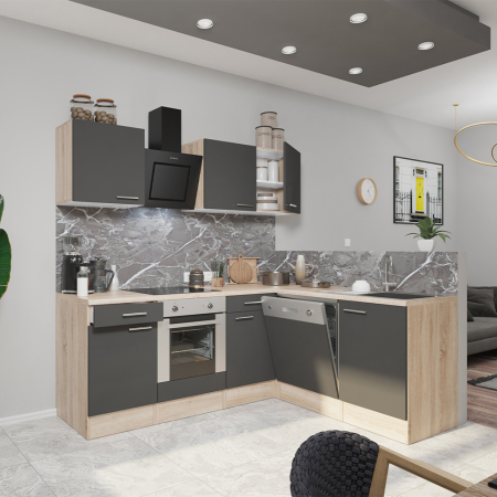 Leziter Dulap de bucătărie de colț Yorki 220 cu cuptor de jos [3]