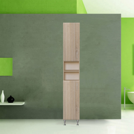 Leziter Dulap înalt Bianca Plus 30 cu 2 uși, deschis, culoare stejar sonoma, universal [2]