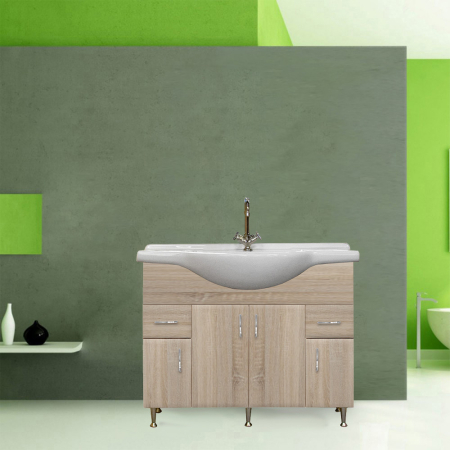 Leziter Dulap inferior Bianca Plus 105 cu lavoar [1]