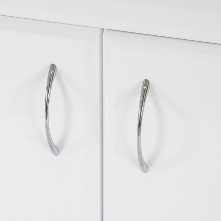 Leziter Dulap inferior Bianco 130 fără chiuvetă cu blat de lucru rauna alb lucios [3]