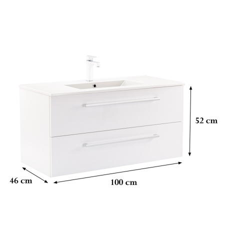 Leziter Dulap inferior Vario Clam 100 cu lavoar [2]