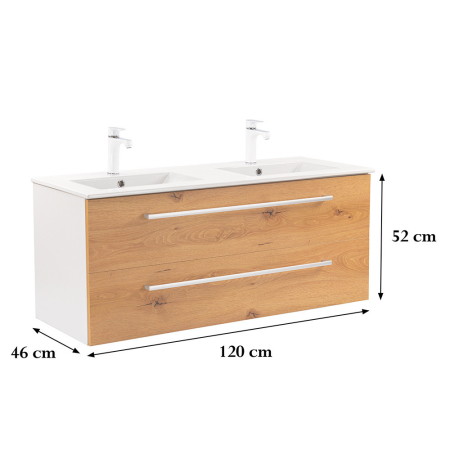 Leziter Dulap inferior Vario Clam 120 cu lavoar [2]