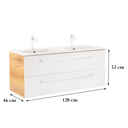 Leziter Dulap inferior Vario Clam 120 cu lavoar [2]