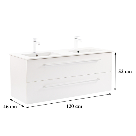 Leziter Dulap inferior Vario Clam 120 cu lavoar [2]