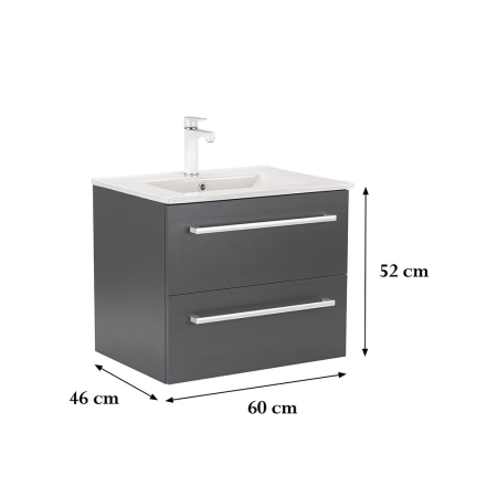 Leziter Dulap inferior Vario Clam 60 cu lavoar [2]