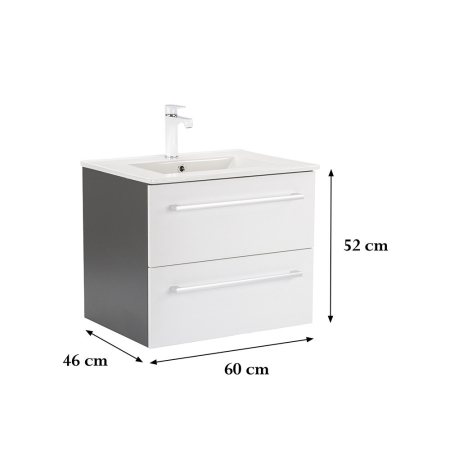 Leziter Dulap inferior Vario Clam 60 cu lavoar [2]