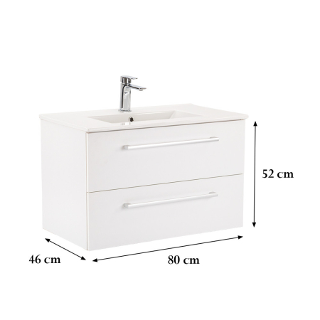 Leziter Dulap inferior Vario Clam 80 cu lavoar [2]