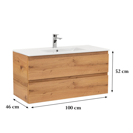 Leziter Dulap inferior Vario Forte 100 cu lavoar [2]