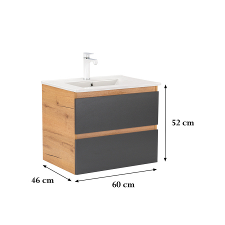 Leziter Dulap inferior Vario Forte 60 cu lavoar [2]