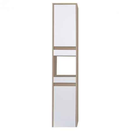 Produse temporar indisponibile - Leziter Dulap lateral Luna, montat pe perete/de sus, stejar Sonoma-alb, universal