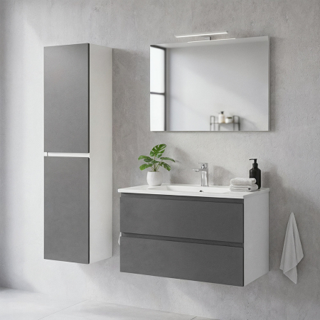 Leziter Dulap lateral Vario Forte 35 alb-antracit [1]