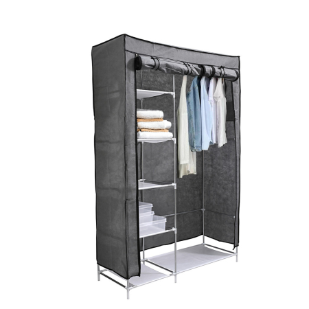 Dulap haine - Leziter Dulap LGSZ-01 gri