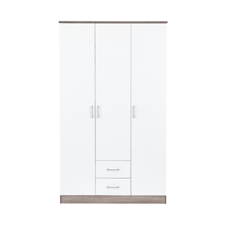 Leziter Dulap Miami 120x205 cm alb-stejar York [2]