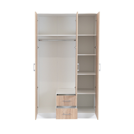 Leziter Dulap Miami 120x205 cm stejar sonoma-alb [3]