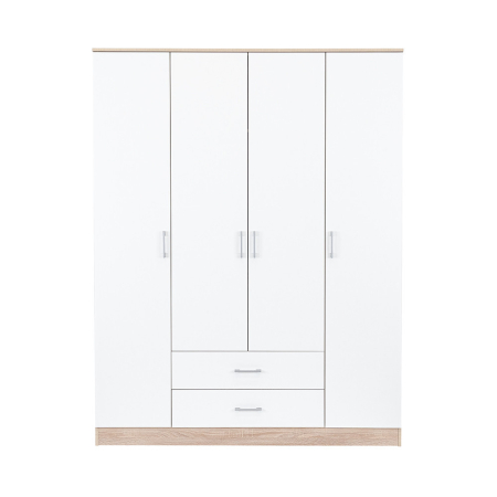 Leziter Dulap Miami 160x205 cm alb-stejar sonoma [2]