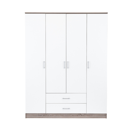 Leziter Dulap Miami 160x205 cm alb-stejar York [2]