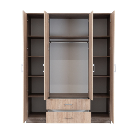 Leziter Dulap Miami 160x205 cm stejar Sonoma-stejar York [3]